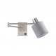 77-8373 SE21-NM-52-SH2 ADEPT WALL LAMP Nickel Matt Wall lamp with Switcher and Grey Shade+