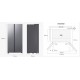 Samsung RS70E64KETEF Ψυγείο Ντουλάπα 640lt Υ178.4xΠ91.2xΒ72.6εκ. Inox E