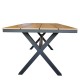 14840142 Τραπέζι Κήπου ArteLibre COMINO Καρυδί/Ανθρακί Αλουμίνιο/Polywood 150x90x74cm Καφέ/Μαύρο