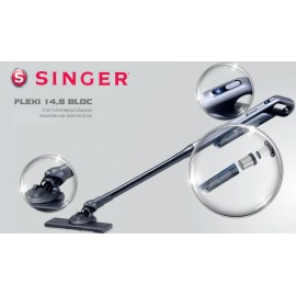 Singer HVC-1480 Επαναφορτιζόμενη Σκούπα 2 σε 1 Stick & Χειρός Ασημί