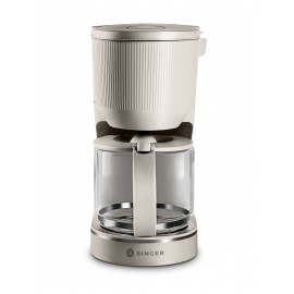 Singer Tiffanys CM-1010IV Καφετιέρα Φίλτρου Μπέζ Ανοιχτό 1000W