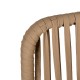 14840016 Σκαμπό ArteLibre KINTAMPO Μπεζ/Μαύρο Αλουμίνιο/Rattan 55x58x108cm Μπεζ/Μαύρο