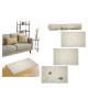 06514112 Χαλί Panna Ilary 100% Βαμβάκι 60x90cm Σε 4 Σχέδια Μπεζ