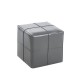 40-0613-1 ENZO GREY PU ΣΚΑΜΠΟ 31X31X31εκ.