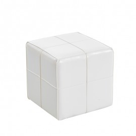 40-0613-2 ENZO WHITE PU ΣΚΑΜΠΟ 31X31X31εκ.