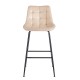 43-2803-2 ERMINA BEIGE VELVET ΥΦΑΣΜΑ 75εκ. ΣΚΑΜΠΟ ΜΕΤΑΛΛΙΚΟ 49X50X75-104εκ.
