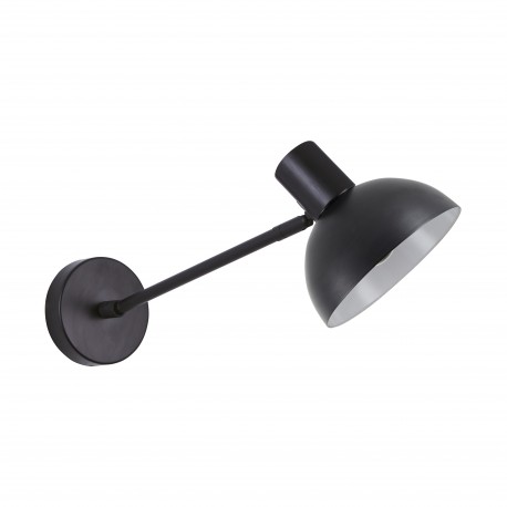 77-8325 SE21-BL-22-MS3 ADEPT BLACK WALL LAMP BLACK METAL SHADE+