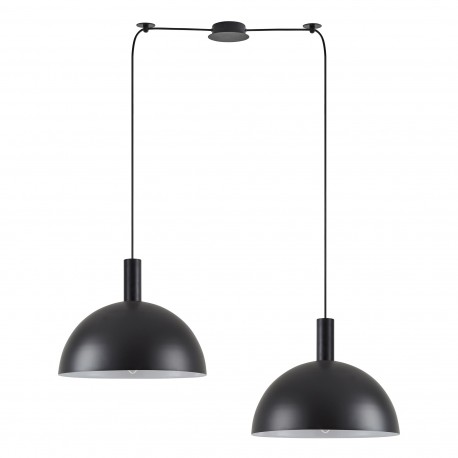 77-8500 SE21-BL-4-BL2-MS40 ADEPT TUBE Black Metal Shade Pendant+