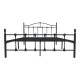386-000010 Κρεβάτι Wotso pakoworld μεταλλικό μαύρο 140x200εκ