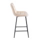 43-2804-2 ERMINA BEIGE VELVET ΥΦΑΣΜΑ 64εκ. ΣΚΑΜΠΟ ΜΕΤΑΛΛΙΚΟ 49X50X64-94εκ.
