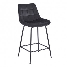 43-2804-1 ERMINA BLACK VELVET ΥΦΑΣΜΑ 64εκ. ΣΚΑΜΠΟ ΜΕΤΑΛΛΙΚΟ 49X50X64-94εκ.