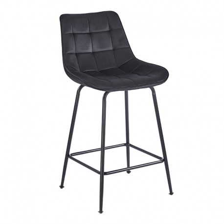 43-2804-1 ERMINA BLACK VELVET ΥΦΑΣΜΑ 64εκ. ΣΚΑΜΠΟ ΜΕΤΑΛΛΙΚΟ 49X50X64-94εκ.