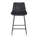 43-2804-1 ERMINA BLACK VELVET ΥΦΑΣΜΑ 64εκ. ΣΚΑΜΠΟ ΜΕΤΑΛΛΙΚΟ 49X50X64-94εκ.