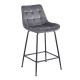 43-2804 ERMINA GREY VELVET ΥΦΑΣΜΑ 64εκ. ΣΚΑΜΠΟ ΜΕΤΑΛΛΙΚΟ 49X50X64-94εκ.