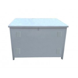 Μεταλλικό Κουτί Αποθήκευσης Ξύλων 110x50x80cm Λευκό