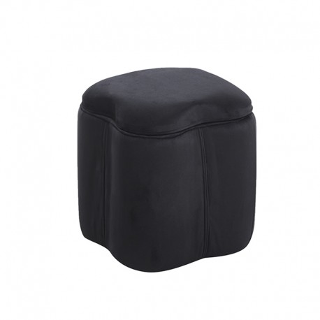 40-0614-1 FIONA ΣΚΑΜΠΟ VELVET BLACK ΜΕ ΑΠΟΘ. ΧΩΡΟ 30X30X34εκ.