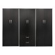 383-000194 Ντουλάπα εξάφυλλη Athos Ι pakoworld wenge 240x42x180εκ