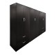 383-000193 Ντουλάπα εξάφυλλη Athos pakoworld wenge 240x42x180εκ