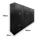 383-000193 Ντουλάπα εξάφυλλη Athos pakoworld wenge 240x42x180εκ