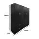 383-000192 Ντουλάπα τετράφυλλη Athos pakoworld wenge 160x42x180εκ