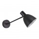 77-8324 SE21-BL-22-MS2  ADEPT BLACK WALL LAMP BLACK METAL SHADE+