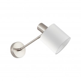 77-8328 SE21-NM-22-SH1  ADEPT WALL LAMP Nickel Matt Wall lamp White Shade+