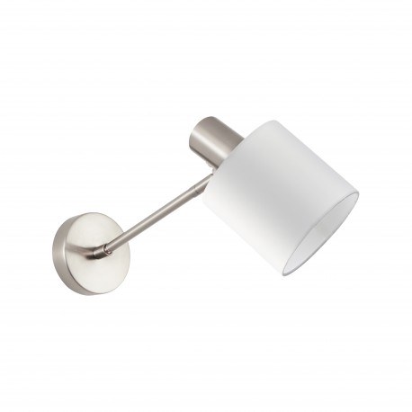 77-8328 SE21-NM-22-SH1  ADEPT WALL LAMP Nickel Matt Wall lamp White Shade+