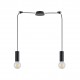 77-8479 SE21-BL-4-BL2  ADEPT TUBE Black Pendant+