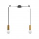 77-8570 SE21-GM-4-BL2  ADEPT TUBE Gold Matt Pendant+