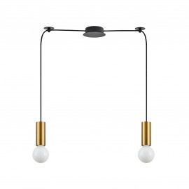 77-8570 SE21-GM-4-BL2  ADEPT TUBE Gold Matt Pendant+