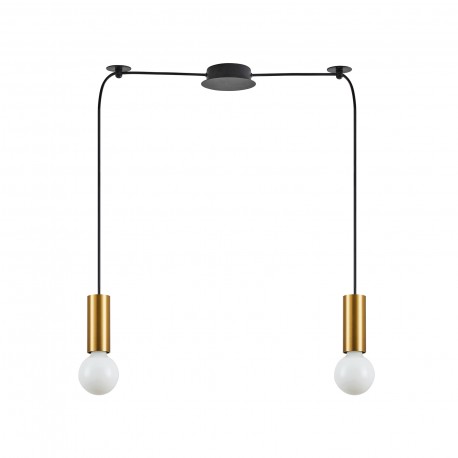 77-8570 SE21-GM-4-BL2  ADEPT TUBE Gold Matt Pendant+