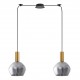 77-8584 SE21-GM-4-BL2-GL2  ADEPT TUBE Gold Matt Pendant Smoked Glass+