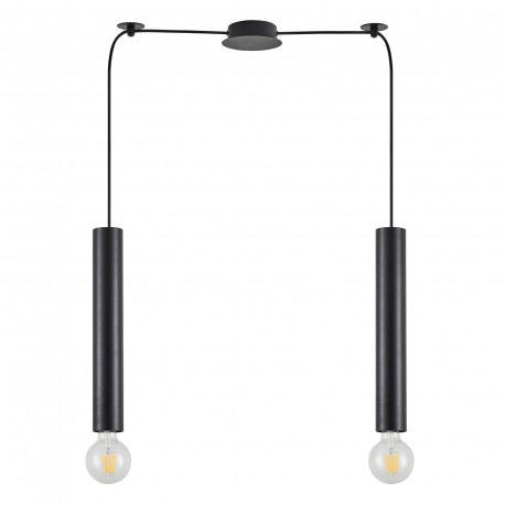 77-8671 SE21-BL-5-BL2  ADEPT TUBE BLACK Black Pendant+