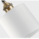 77-8728 SE21-BR-10-BL2-SH1 MAGNUM BRONZE White Shade Pendant+