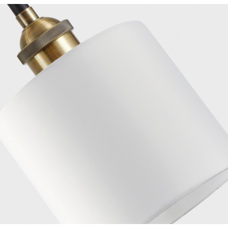 77-8728 SE21-BR-10-BL2-SH1 MAGNUM BRONZE White Shade Pendant+