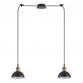 77-8777 SE21-BR-10-BL2-MS3 MAGNUM BRONZE Black Metal Shade Pendant+