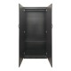 383-000253 Ντουλάπα εξάφυλλη με πατάρι Athos I pakoworld wenge 240x42x240εκ