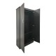 383-000252 Ντουλάπα εξάφυλλη με πατάρι Athos pakoworld wenge 240x42x240εκ