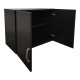 383-000252 Ντουλάπα εξάφυλλη με πατάρι Athos pakoworld wenge 240x42x240εκ