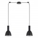 77-8550 SE21-BL-4-BL2-MS2 ADEPT TUBE Black Pendant Black Metal Shade+