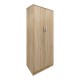 383-000262 Ντουλάπα εξάφυλλη με πατάρι Athos pakoworld sonoma 240x42x240εκ