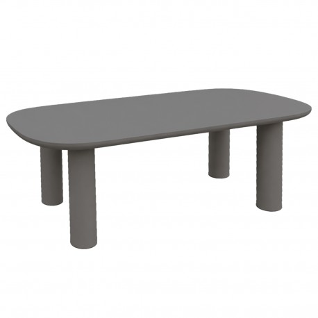 ΤΡΑΠΕΖΙ ΤΡΑΠΕΖΑΡΙΑΣ KIORA HM6597.01 ΓΚΡΙ FIBER CEMENT 200x100x75Υεκ