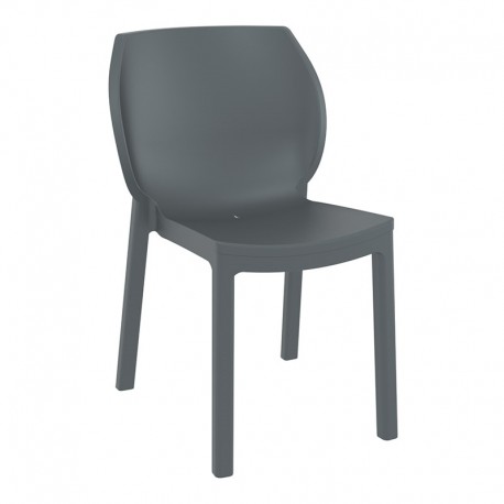 20-0936-2 NORA DARK GREY ΚΑΡΕΚΛΑ ΠΟΛ/ΝΙΟΥ 51X59X80εκ.