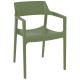 20-0932-5 TULUM OLIVE GREEN ΠΟΛΥΘΡΟΝΑ ΠΟΛ/ΝΙΟΥ 55X52X79εκ.