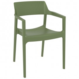 20-0932-5 TULUM OLIVE GREEN ΠΟΛΥΘΡΟΝΑ ΠΟΛ/ΝΙΟΥ 55X52X79εκ.