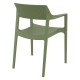 20-0932-5 TULUM OLIVE GREEN ΠΟΛΥΘΡΟΝΑ ΠΟΛ/ΝΙΟΥ 55X52X79εκ.