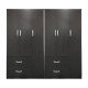 383-000195 Ντουλάπα εξάφυλλη Athos pakoworld wenge 180x42x180εκ
