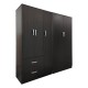 383-000197 Ντουλάπα πεντάφυλλη Athos Ι pakoworld wenge 170x42x180εκ