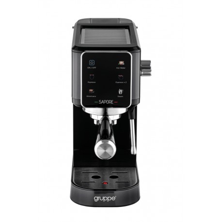 Gruppe CM 5106 BL Sapore Μηχανή Espresso 1350W Πίεσης 20bar Μαύρη