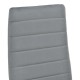 270-000048 Καρέκλα Parker pakoworld βελούδο σε γκρι απόχρωση με μαύρα μεταλλικά πόδια 39.5x48x95εκ